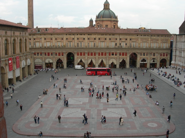 The piazza normally.