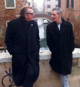 Johnny and Robin relax in Italy.
